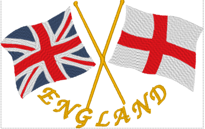 Union Flag and St George with England