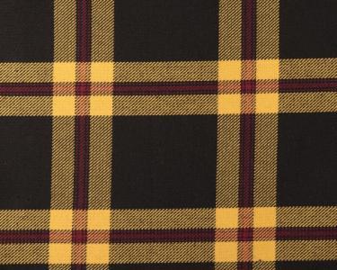 Black Yellow Check Tartan