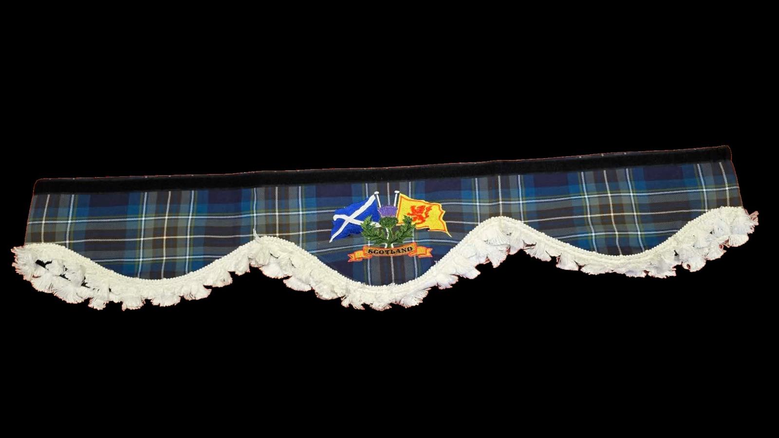 Holyrood Tartan Truck Pelmet  Whiterig Truck Curtains