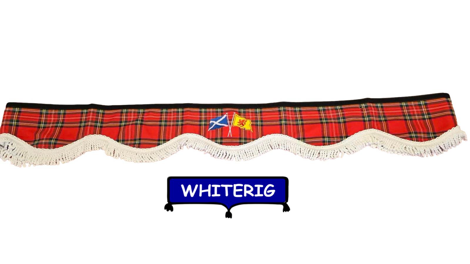 Royal Stewart Tartan Truck Pelmet  Whiterig Truck Curtains