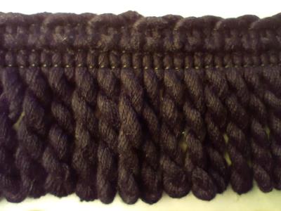 Thick Black Bullion Trim Whiterig Truck Curtains